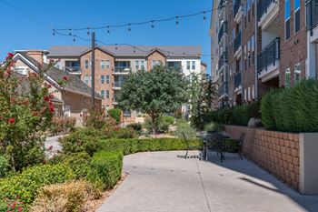 Sunny day in residential area